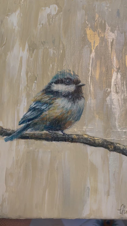 “Chubby Chickadee” print